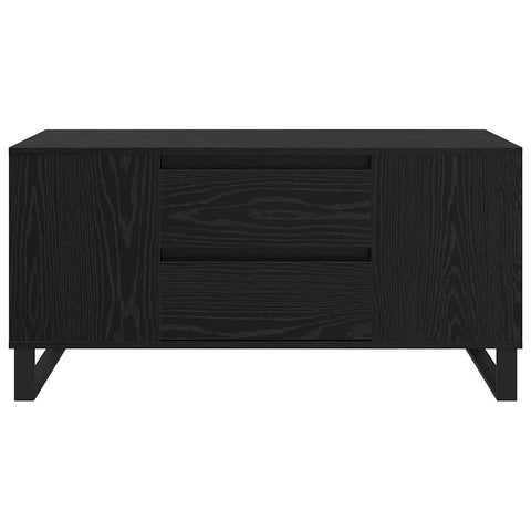 vidaXL Coffee Table Black Oak 102 x 44.5 x 50 cm Engineered Wood