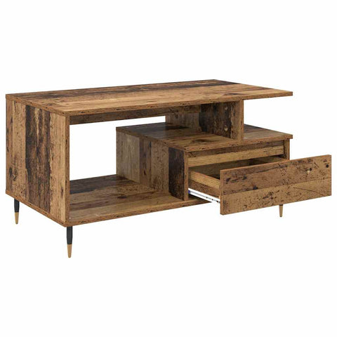 vidaXL Coffee Table Old Wood 90 x 49 x 45 cm Engineered Wood