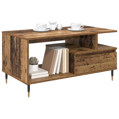 vidaXL Coffee Table Old Wood 90 x 49 x 45 cm Engineered Wood
