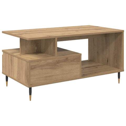 vidaXL Coffee Table Artisan Oak 90 x 49 x 45 cm Engineered Wood