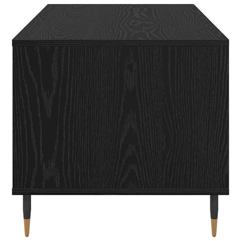 vidaXL Coffee Table Black Oak 90 x 49 x 45 cm Engineered Wood