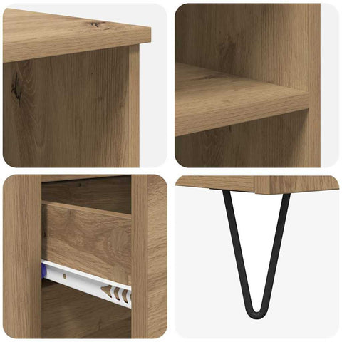 vidaXL Highboard Artisan Oak 40 x 36 x 110 cm Engineered Wood