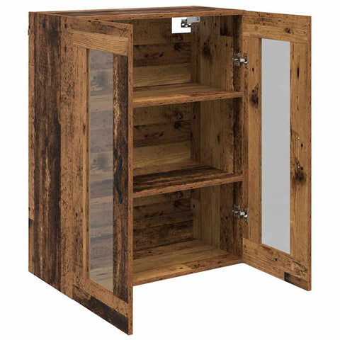 vidaXL Wall Mounted Cabinet Old Wood 69.5 x 34 x 90 cm