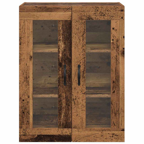 vidaXL Wall Mounted Cabinet Old Wood 69.5 x 34 x 90 cm