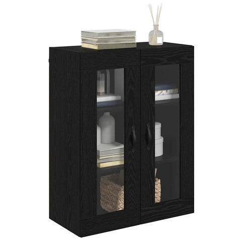 vidaXL Wall Mounted Cabinet Black Oak 69.5 x 34 x 90 cm