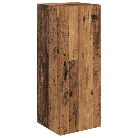 vidaXL Wall Mounted Cabinet Old Wood 34.5 x 34 x 90 cm Engineered Wood