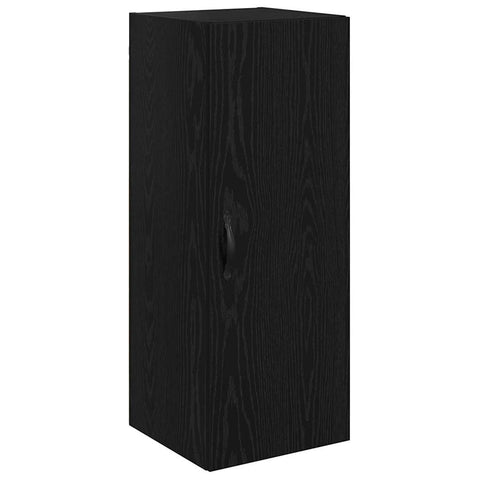vidaXL Wall Mounted Cabinet Black Oak 34.5 x 34 x 90 cm