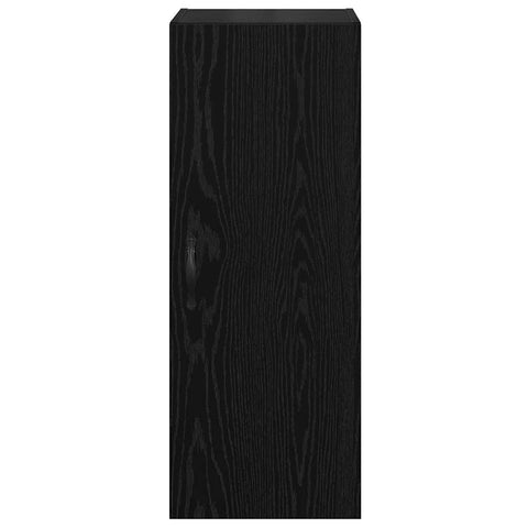 vidaXL Wall Mounted Cabinet Black Oak 34.5 x 34 x 90 cm