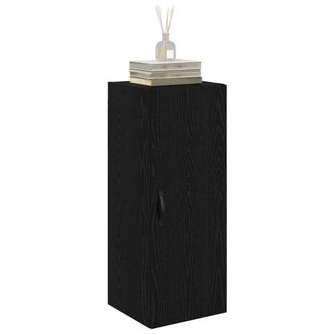 vidaXL Wall Mounted Cabinet Black Oak 34.5 x 34 x 90 cm
