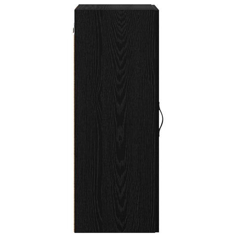 vidaXL Wall Mounted Cabinet Black Oak 34.5 x 34 x 90 cm