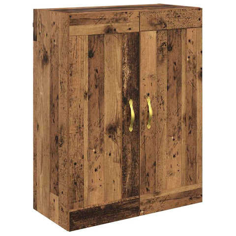 vidaXL Wall Mounted Cabinet Old Wood 69.5 x 34 x 90 cm Engineered Wood
