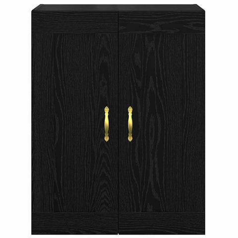 vidaXL Wall Mounted Cabinet Black Oak 69.5 x 34 x 90 cm