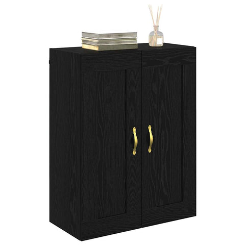 vidaXL Wall Mounted Cabinet Black Oak 69.5 x 34 x 90 cm