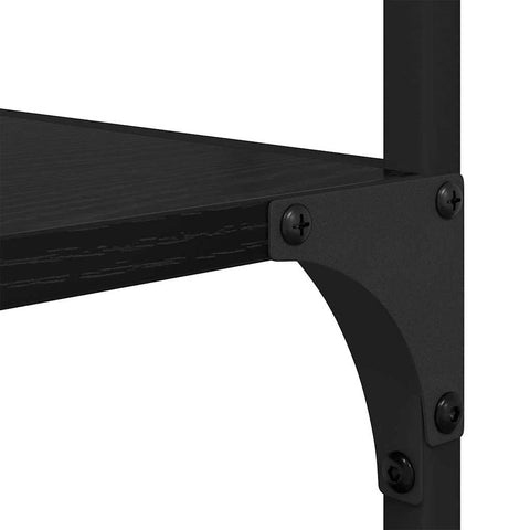 vidaXL Bookshelf Black Oak 50 x 33 x 153 cm Engineered Wood