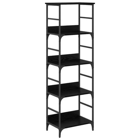 vidaXL Bookshelf Black Oak 50 x 33 x 153 cm Engineered Wood