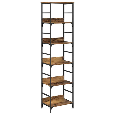 vidaXL Bookshelf Old Wood 50 x 33 x 188.5 cm Engineered Wood