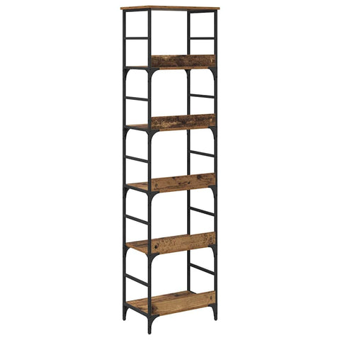 vidaXL Bookshelf Old Wood 50 x 33 x 188.5 cm Engineered Wood