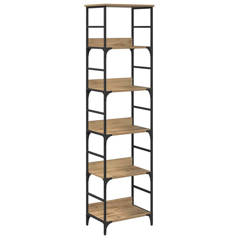 vidaXL Bookshelf Artisan Oak 50 x 33 x 188.5 cm Engineered Wood
