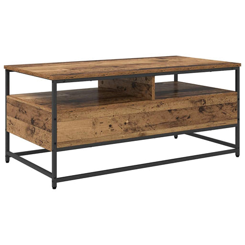 vidaXL Coffee Table Old wood 100 x 51 x 45 cm Engineered wood