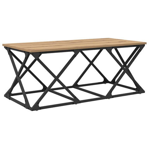 vidaXL Coffee Table Artisan oak 100 x 49 x 40 cm Engineered wood