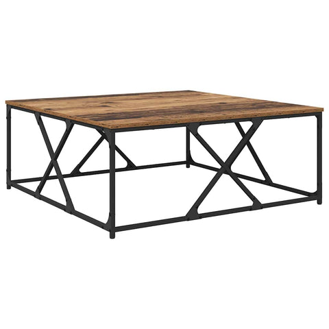 vidaXL Coffee Table Old wood 100 x 100 x 40 cm Engineered wood