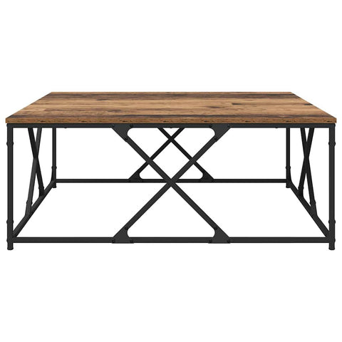 vidaXL Coffee Table Old wood 100 x 100 x 40 cm Engineered wood