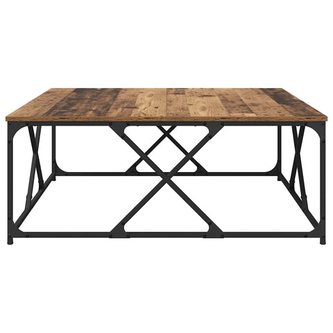 vidaXL Coffee Table Old wood 100 x 100 x 40 cm Engineered wood