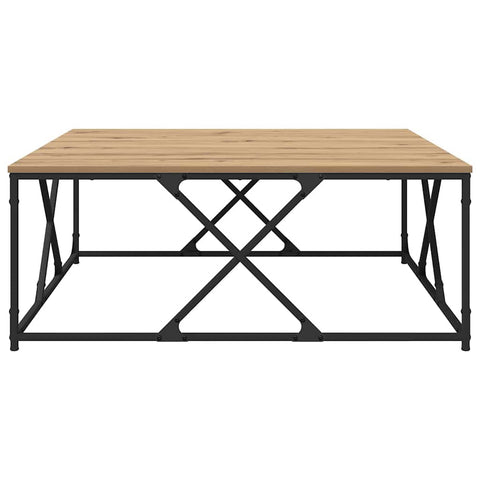 vidaXL Coffee Table Artisan oak 100 x 100 x 40 cm Engineered wood