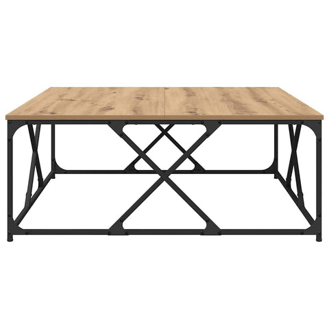vidaXL Coffee Table Artisan oak 100 x 100 x 40 cm Engineered wood