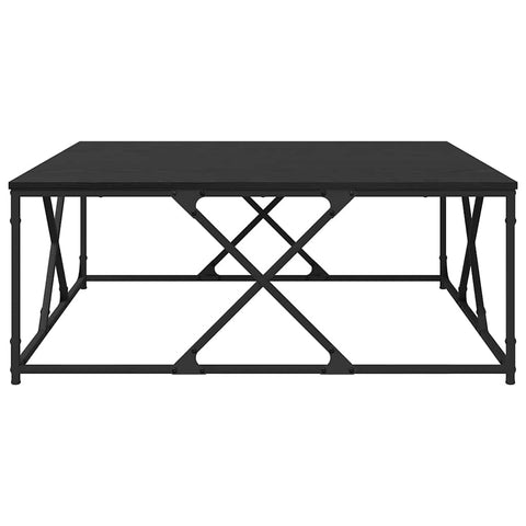 vidaXL Coffee Table Black oak 100 x 100 x 40 cm Engineered wood