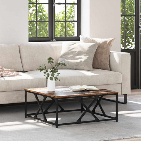 vidaXL Coffee Table Old wood 70 x 70 x 30 cm Engineered wood