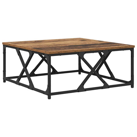 vidaXL Coffee Table Old wood 70 x 70 x 30 cm Engineered wood