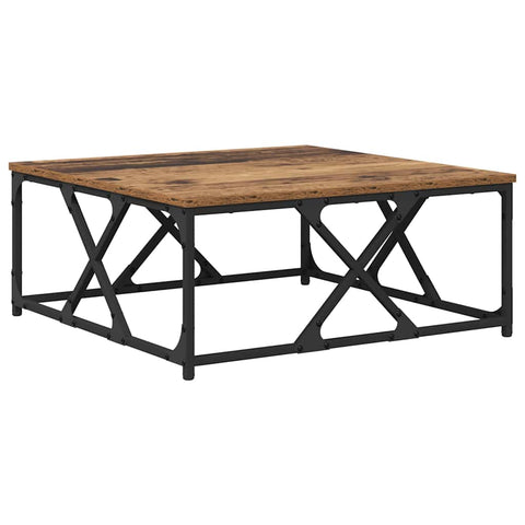 vidaXL Coffee Table Old wood 70 x 70 x 30 cm Engineered wood