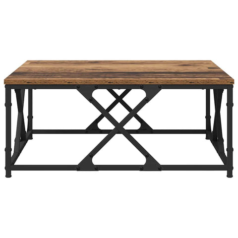 vidaXL Coffee Table Old wood 70 x 70 x 30 cm Engineered wood