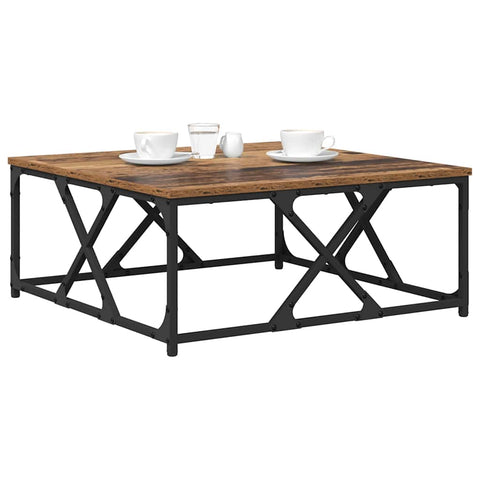 vidaXL Coffee Table Old wood 70 x 70 x 30 cm Engineered wood
