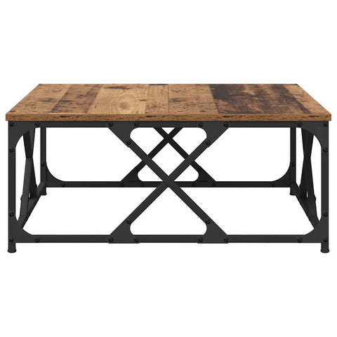 vidaXL Coffee Table Old wood 70 x 70 x 30 cm Engineered wood