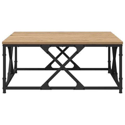 vidaXL Coffee Table Artisan oak 70 x 70 x 30 cm Engineered wood