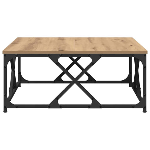 vidaXL Coffee Table Artisan oak 70 x 70 x 30 cm Engineered wood