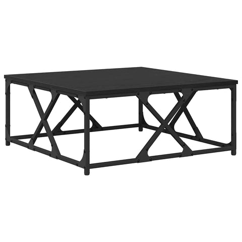 vidaXL Coffee Table Black oak 70 x 70 x 30 cm Engineered wood