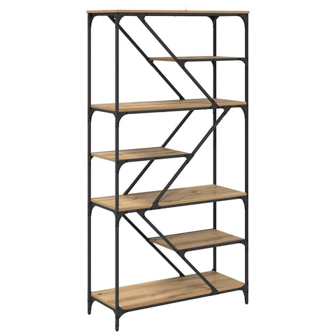 vidaXL Bookshelf Artisan Oak 91 x 36 x 176 cm Engineered Wood