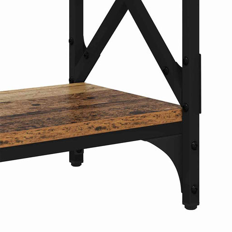 vidaXL Console Table Old Wood 100 x 28 x 80.5 cm Engineered Wood