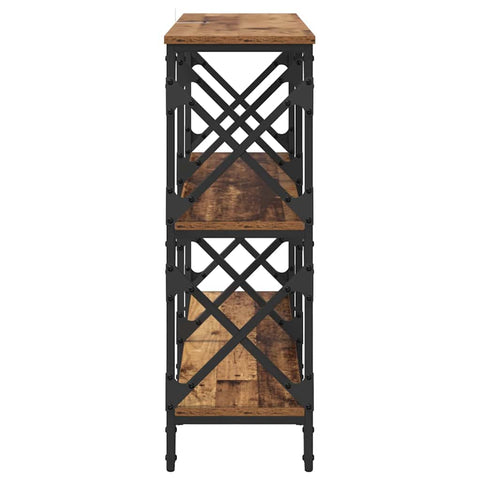 vidaXL Console Table Old Wood 100 x 28 x 80.5 cm Engineered Wood