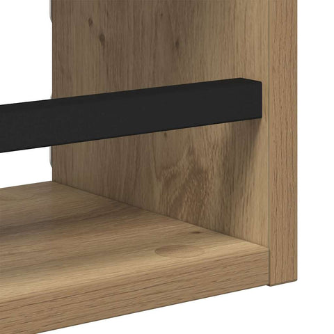 vidaXL Wall Shelf Set with Shelf 3 pcs Artisan Oak 40 x 16 x 14 cm