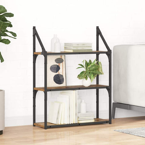 vidaXL Wall Shelf Old Wood 60 x 21 x 78.5 cm Engineered Wood