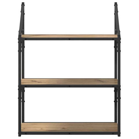 vidaXL Wall Shelf Artisan Oak 60 x 21 x 78.5 cm Engineered Wood