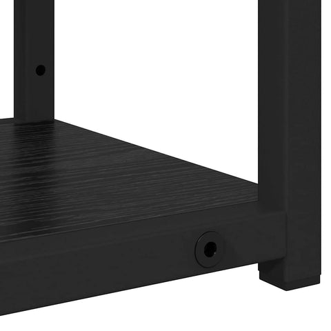 vidaXL Wall Shelf Black Oak 80 x 21 x 78.5 cm Engineered Wood