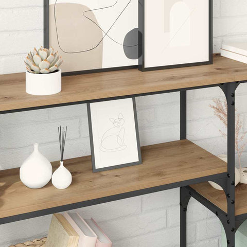 vidaXL Console Table Artisan oak 150 x 29 x 76.5 cm Engineered wood