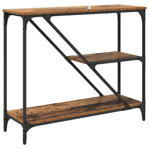 vidaXL Console Table Old Wood 88.5 x 30 x 75 cm Engineered Wood