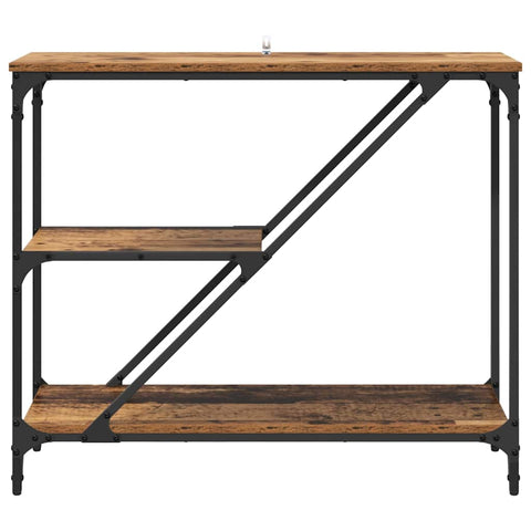vidaXL Console Table Old Wood 88.5 x 30 x 75 cm Engineered Wood
