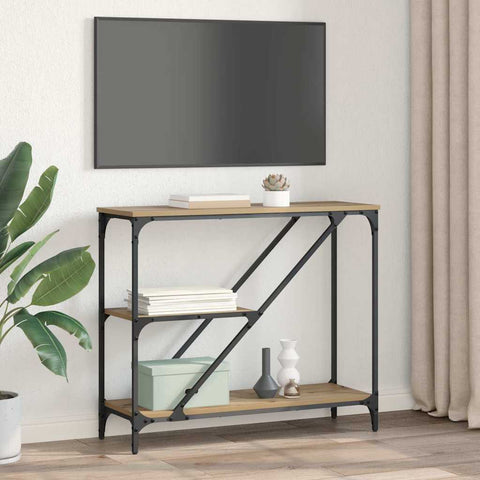 vidaXL Console Table Artisan Oak 88.5 x 30 x 75 cm Engineered Wood